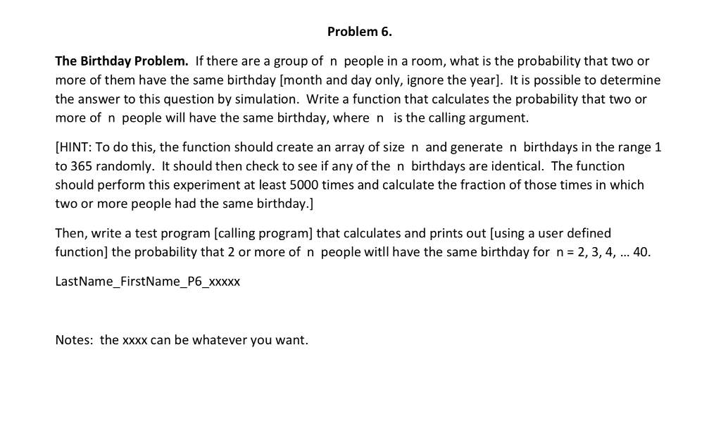 solved-problem-6-the-birthday-problem-if-there-are-a-group-chegg