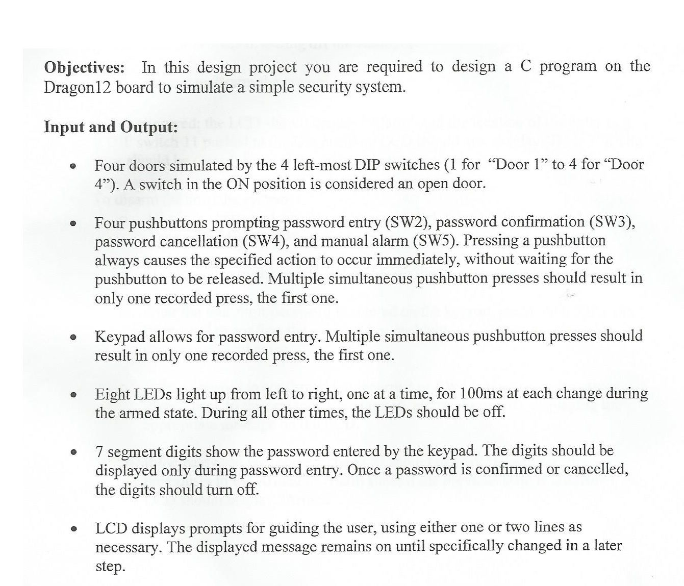 I am working on a Microprocessor class project. The | Chegg.com