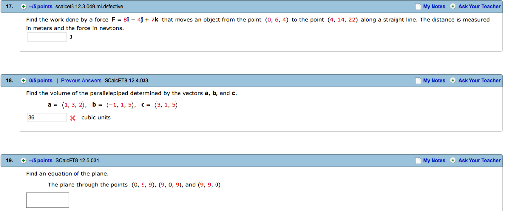 Solved Find The Work Done By A Force F 8i 4j 7k That Chegg