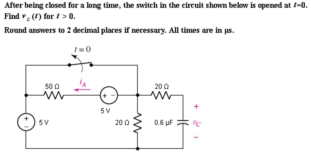 Solved: After Being Closed For A Long Time, The Switch In ... | Chegg.com