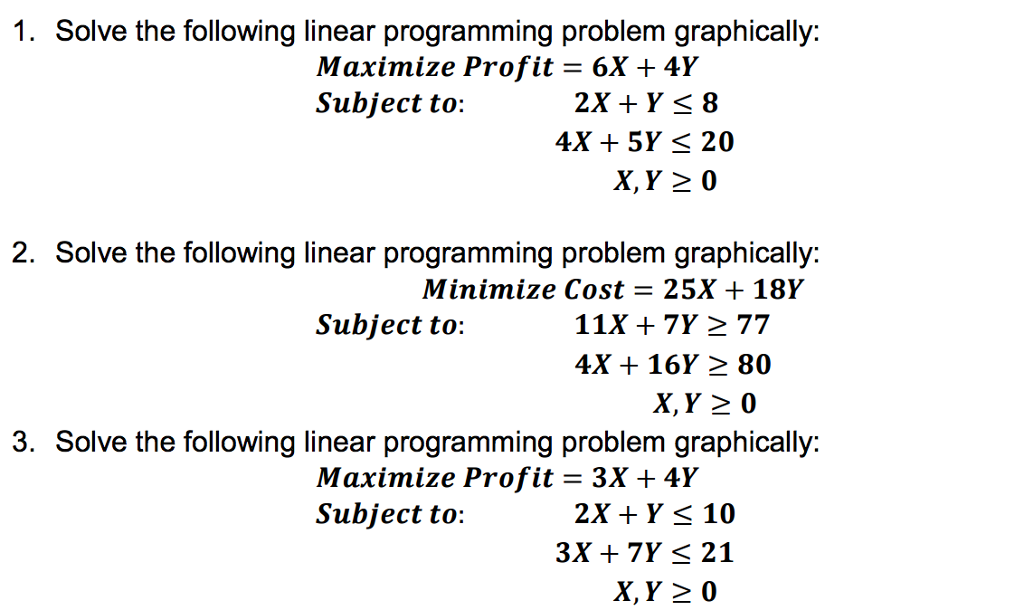 how do you solve linear programming word problems