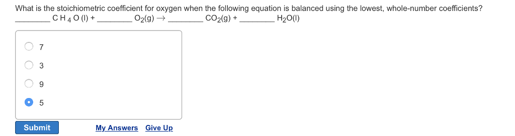 solved-what-is-the-stoichiometric-coefficient-for-oxygen-chegg