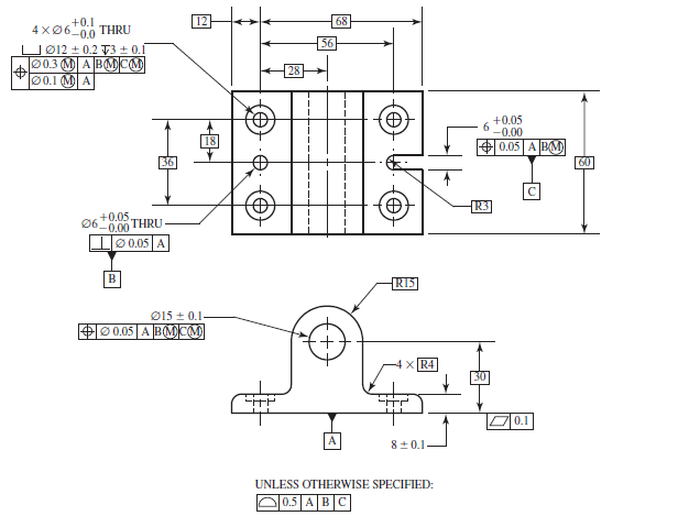 20-27 The drawing shown is of a mounting | Chegg.com