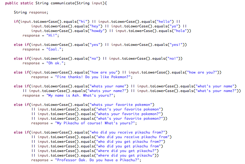 Solved Java sentence parser (for ChatBot) I need help trying | Chegg.com