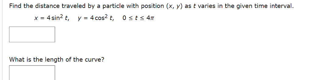 Solved Find the distance traveled by a particle with | Chegg.com