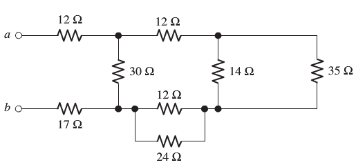 Solved Find the equivalent resistance between terminals a | Chegg.com