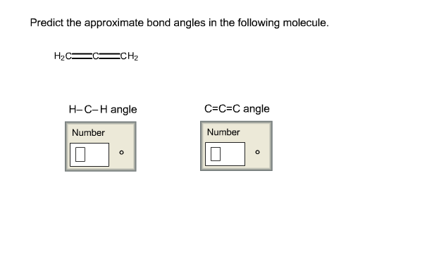 Solved Predict The Approximate Bond Angles In The Following 4523