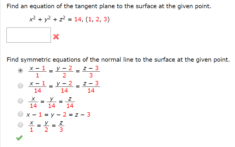 Solved Find an equation of the tangent plane to the surface