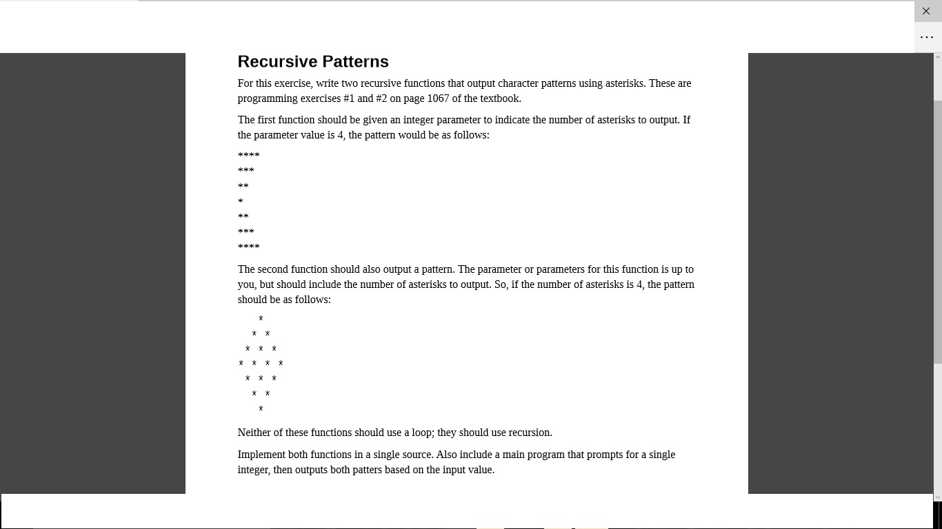 Solved For This Exercise Write Two Recursive Functions That Chegg Solved For This Exercise Write Two Recursive Functions That Chegg