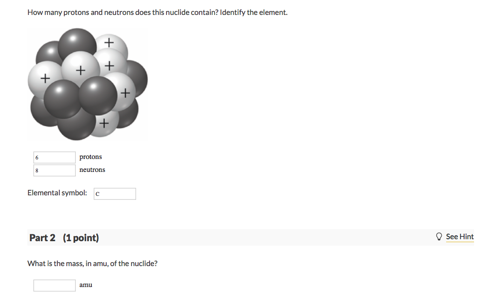 Solved How Many Protons And Neutrons Does This Nuclide Chegg