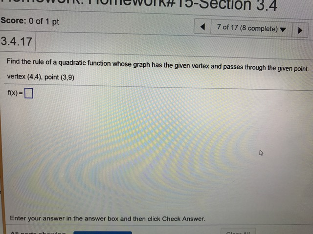 find-the-rule-of-a-quadratic-function-whose-graph-has-chegg