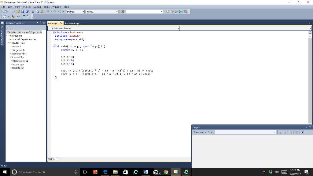 Solved Create a program that reads the lines of a file | Chegg.com