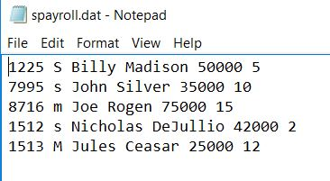Solved Expand the payroll program to combine two sorting | Chegg.com