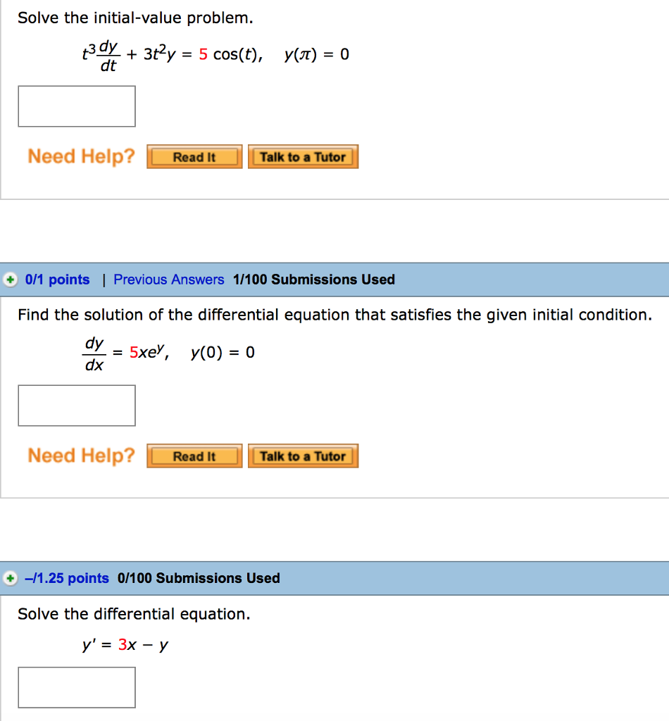 solved-solve-the-initial-value-problem-t-3dy-dt-3t-2y-chegg