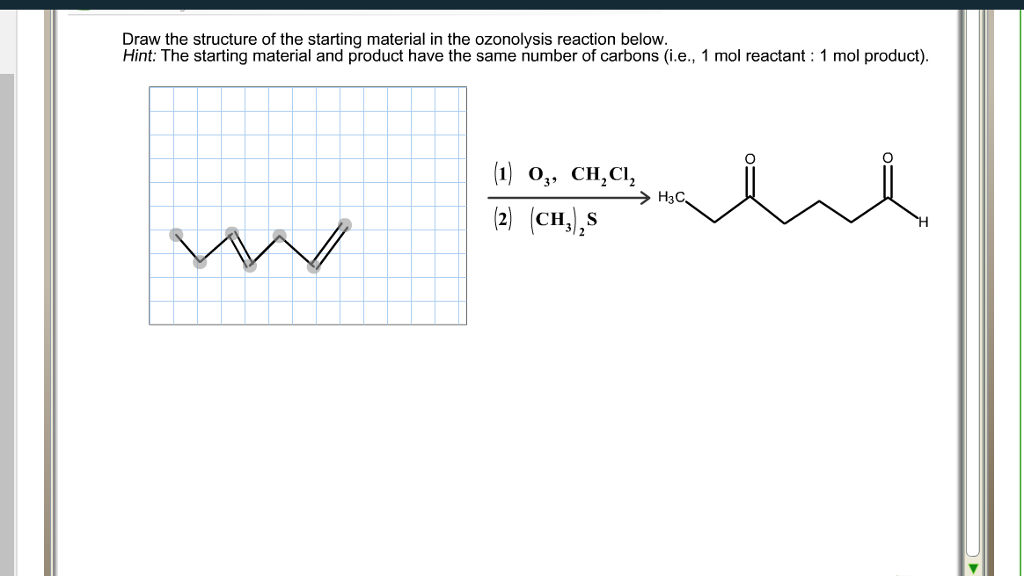 Solved Draw the structure of the starting material in the