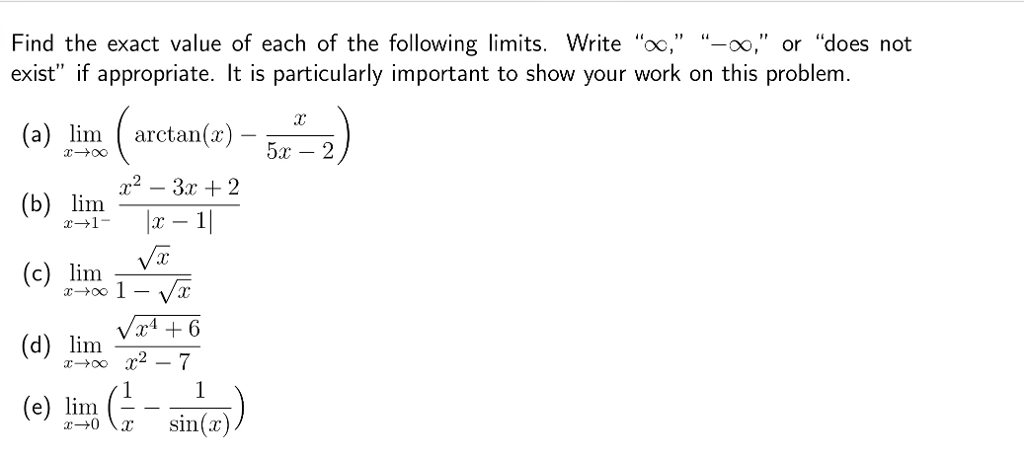 solved-find-the-exact-value-of-each-of-the-following-limits-chegg