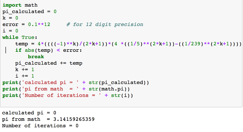 solved-i-m-trying-to-approximate-pi-using-the-sum-formula-chegg