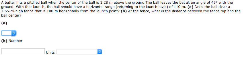 Solved A batter hits a pitched ball when the center of the | Chegg.com