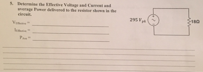 What Is Effective Current Voltage