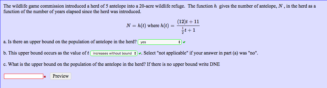 Solved The wildlife game commission introduced a herd of 5 | Chegg.com