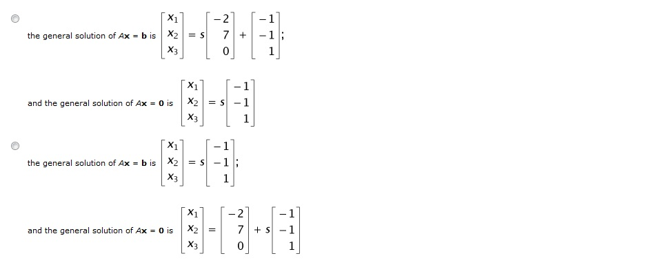 Solved Find the vector form of the general solution of the | Chegg.com