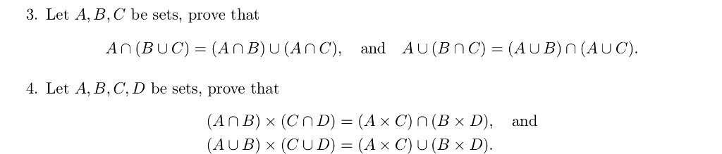 Solved Let A, B, C Be Sets, Prove That A Intersection (B | Chegg.com