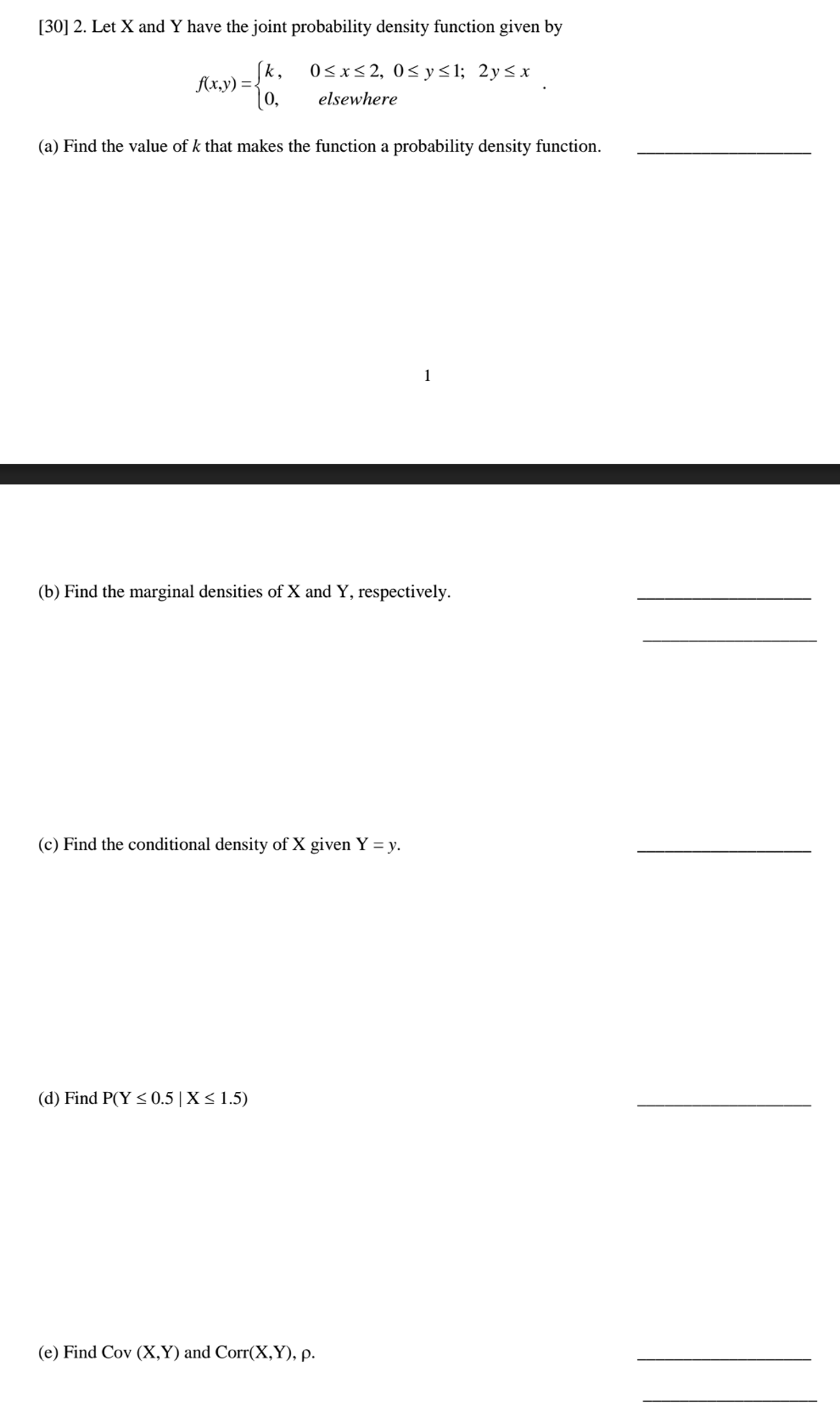 Solved Let X and Y have the joint probability density | Chegg.com