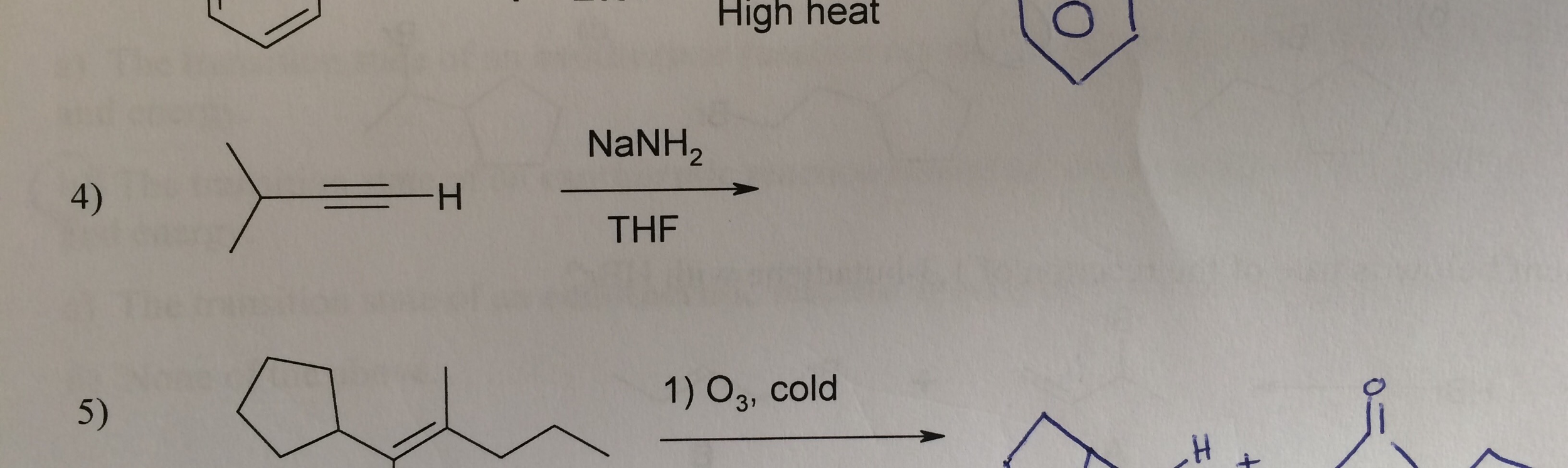 Solved High Heat Nanh Thf 1 O3 Cold