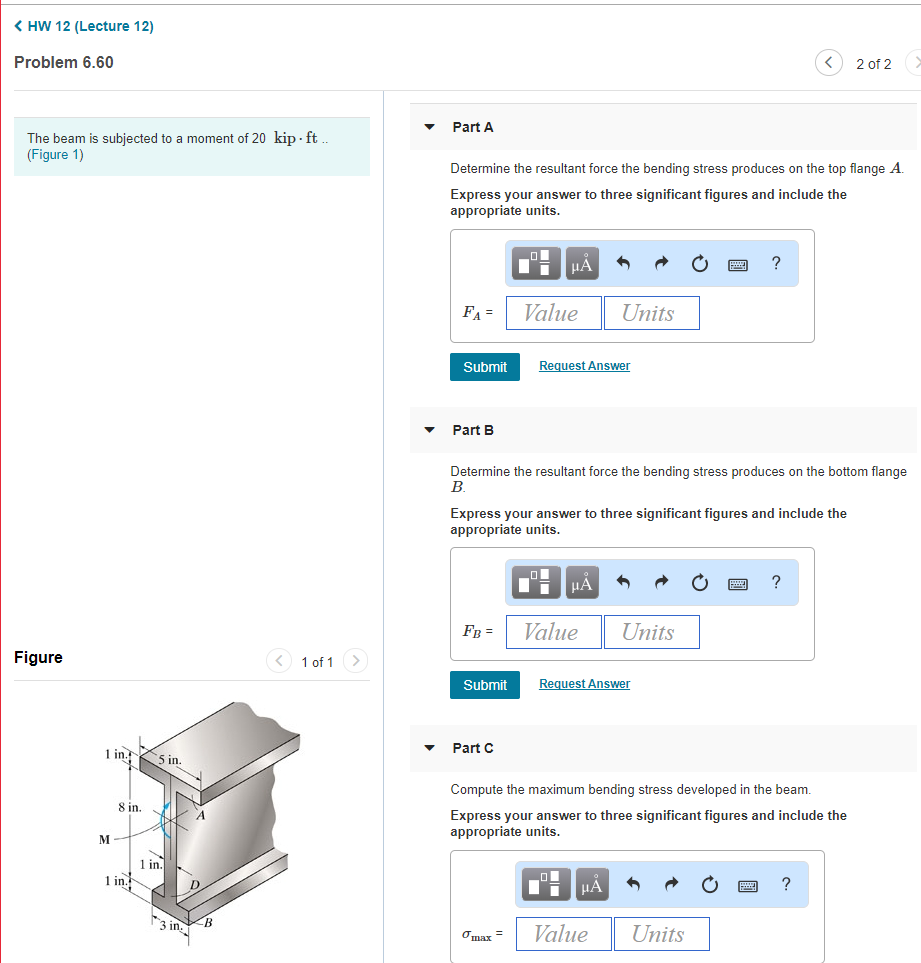 Solved HW 12 (Lecture 12) Problem 6.60 2 of 2 Part A The | Chegg.com