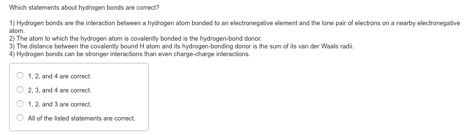 Solved The brackets are indicating a(n)bond. hydrophobic O | Chegg.com
