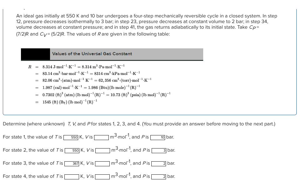 solved-an-ideal-gas-initially-at-550-k-and-10-bar-undergoes-chegg