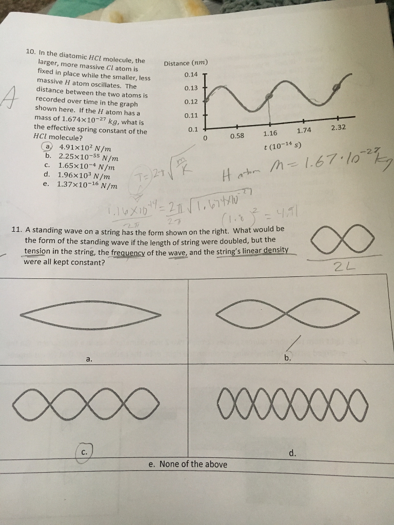 Solved In The Diatomic Hcl Molecule The Larger More Massive 