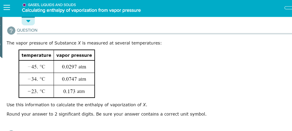 Solved 0 GASES, LIQUIDS AND SOLIDS -Calculating enthalpy of | Chegg.com