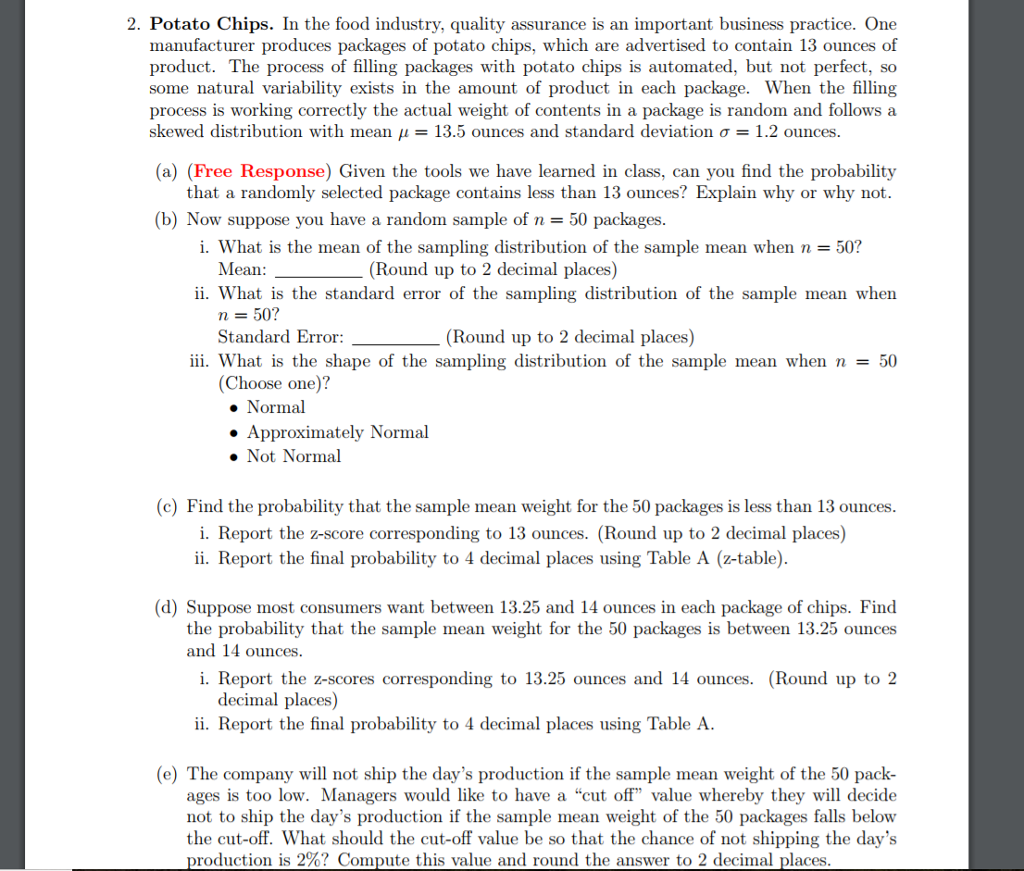 Statistics And Probability Archive | February 19, 2018 | Chegg.com
