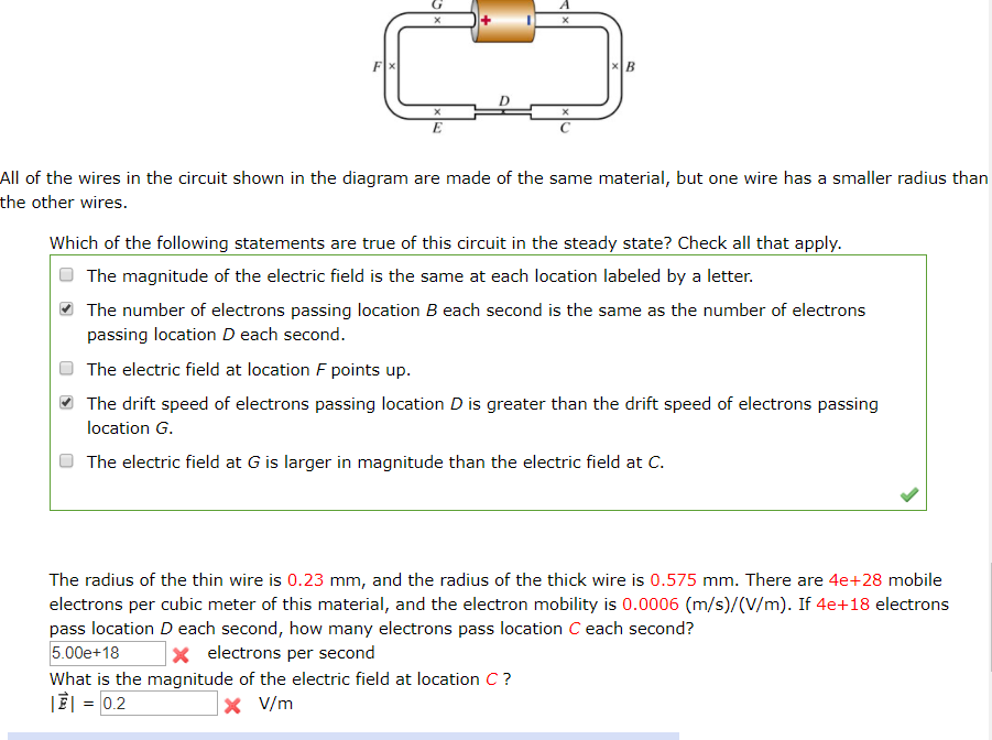Solved All of the wires in the circuit shown in the diagram