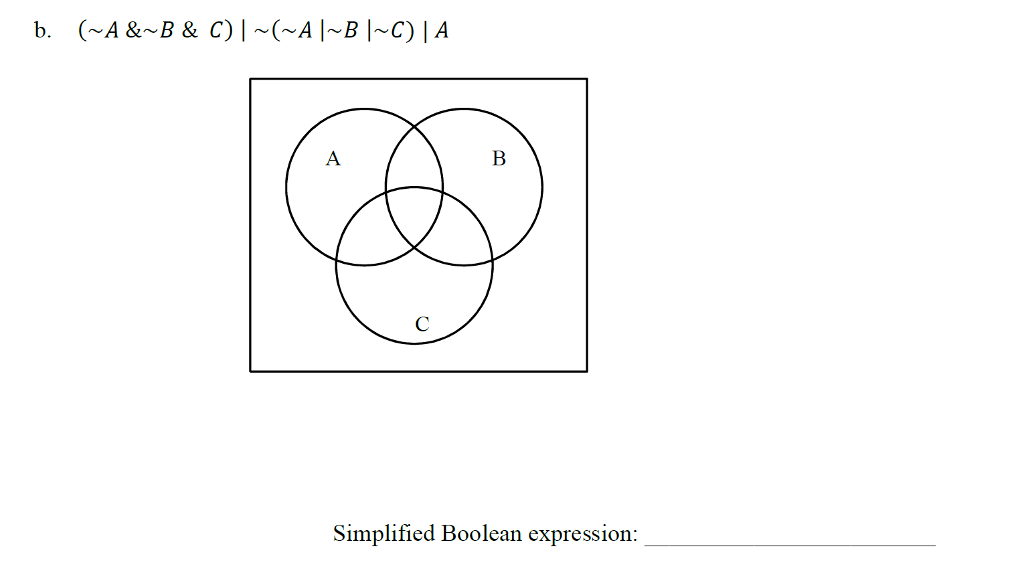 Solved l. Simplify the following expressions using Venn | Chegg.com