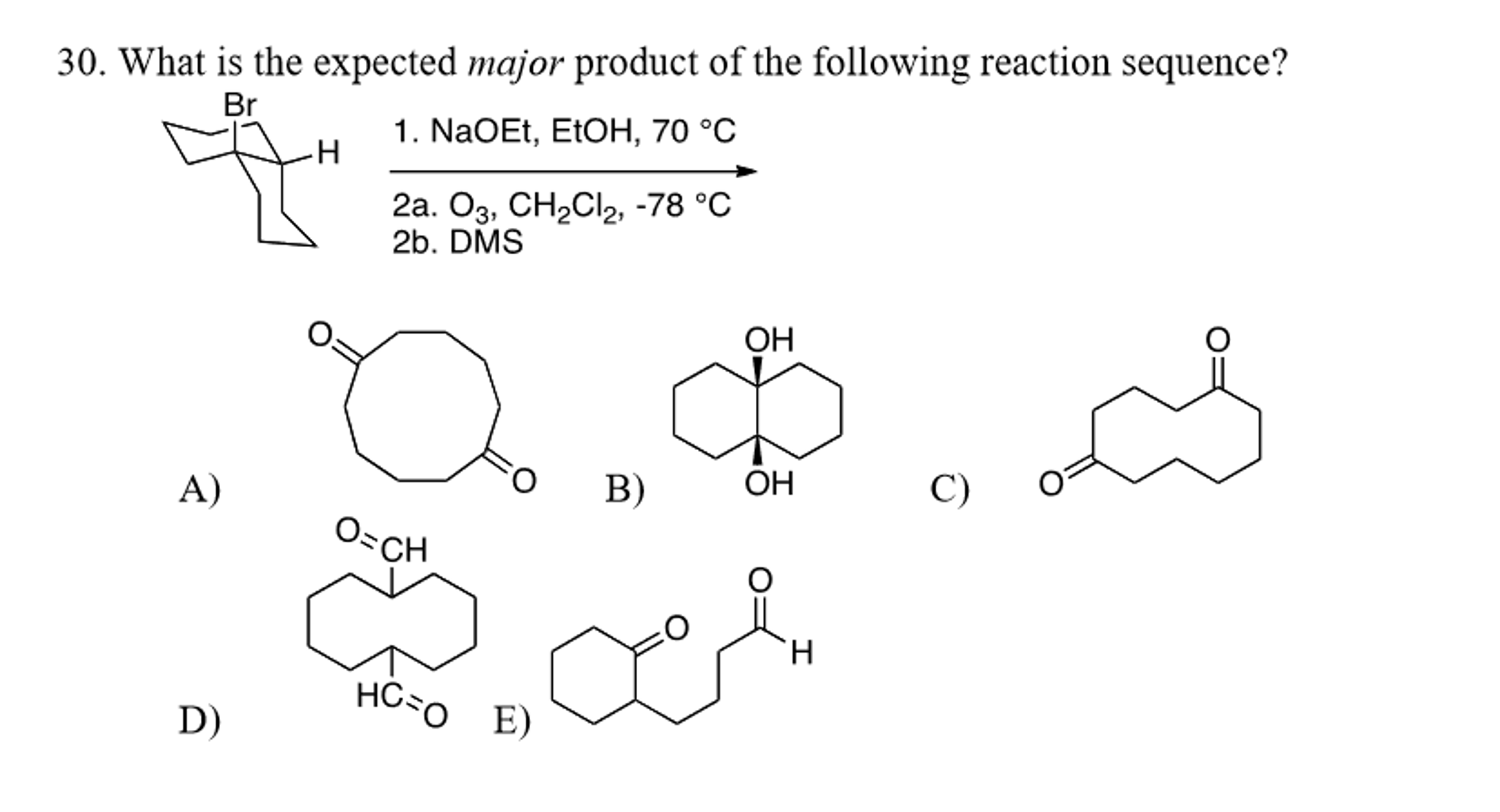 What Is The Expected Product Of The Following Reaction Solved What is the expected major product of the following | Chegg.com