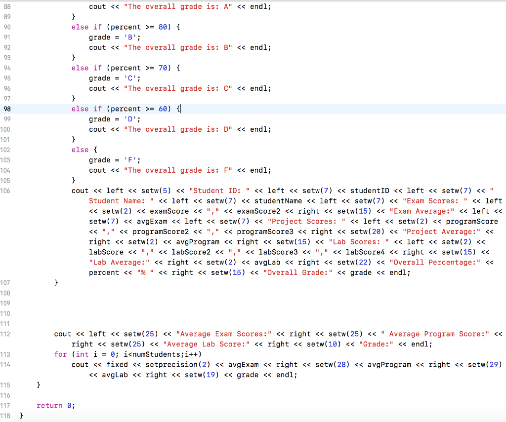 Rewriting Code Solved Can you please help me rewrite this code using | Chegg.com