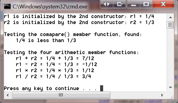 Solved Given the interface for rational class below: | Chegg.com