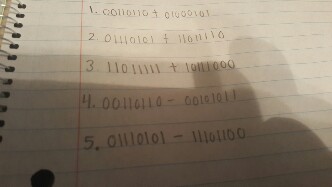Solved Problem 2: Perform the following operations in binary | Chegg.com