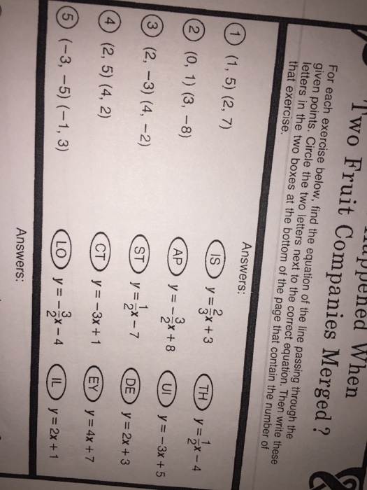 What Happens When Two Fruit Panies Merged Worksheet Key Ivuyteq