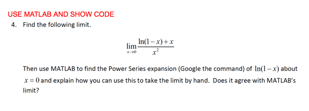 Solved Find the following limit. lim_x rightarrow 0 ln (1 - | Chegg.com