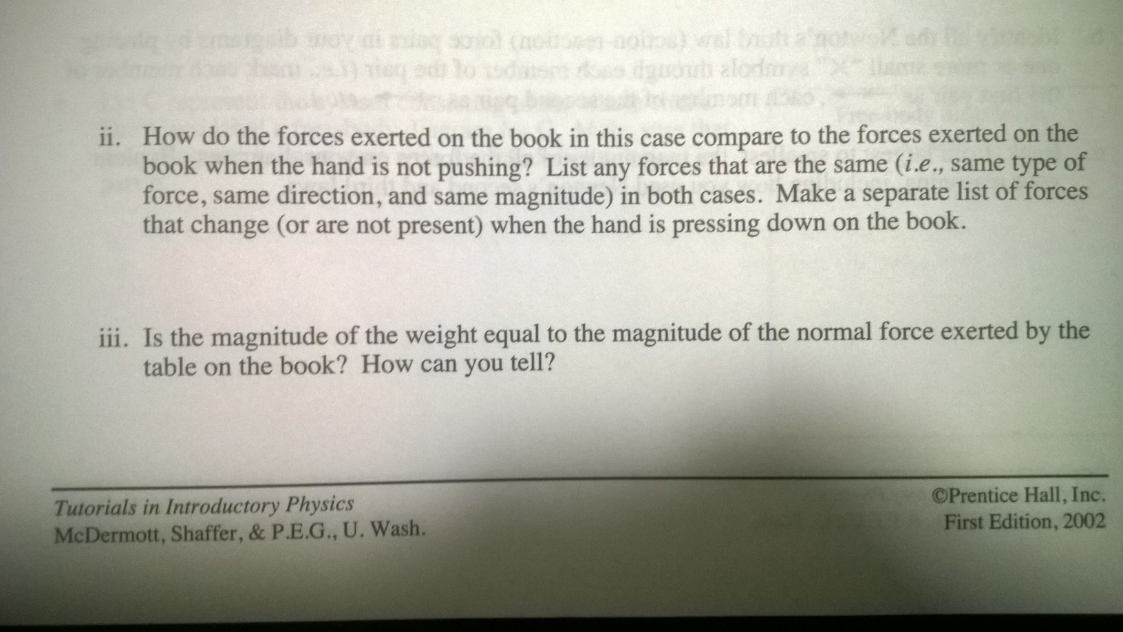 Solved 1. A string is tied to a book and pulled lightly as