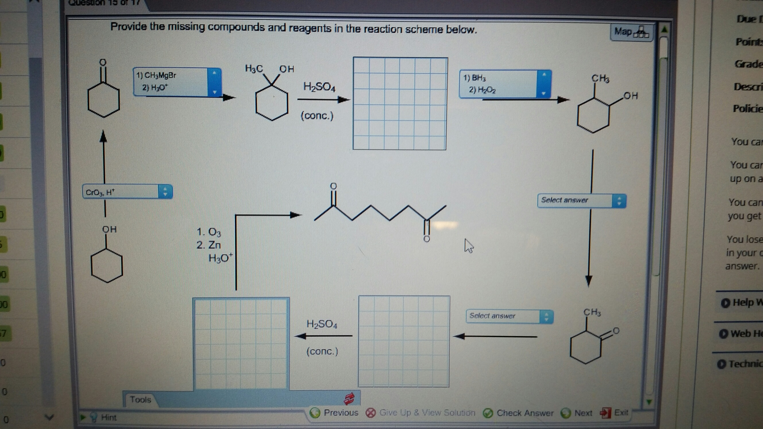 Solved Provide The Missing Compounds And Reagents In The | Chegg.com