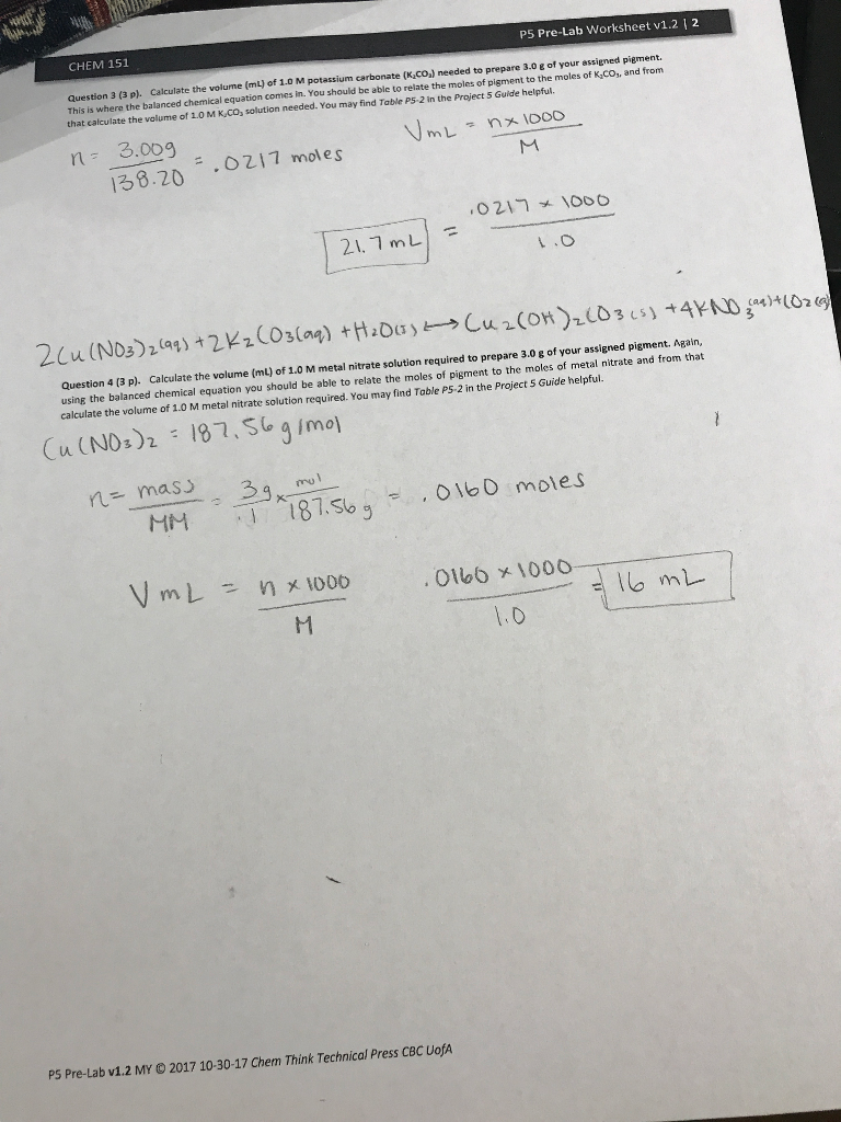 122 Chemical Calculations Worksheet Answers - Nidecmege