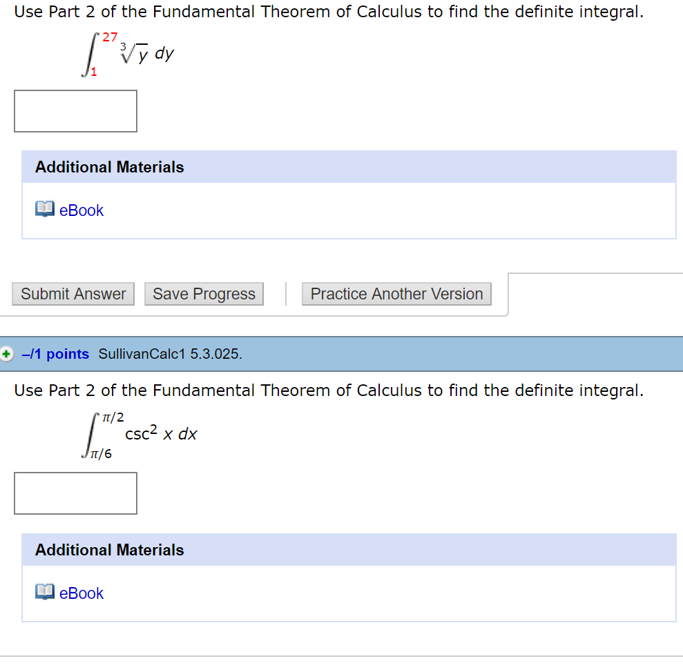 Solved Use Part 2 of the Fundamental Theorem of Calculus to | Chegg.com