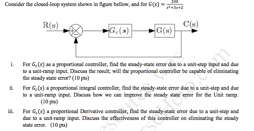 Solved 200 Consider the closed-loop system shown in figure | Chegg.com