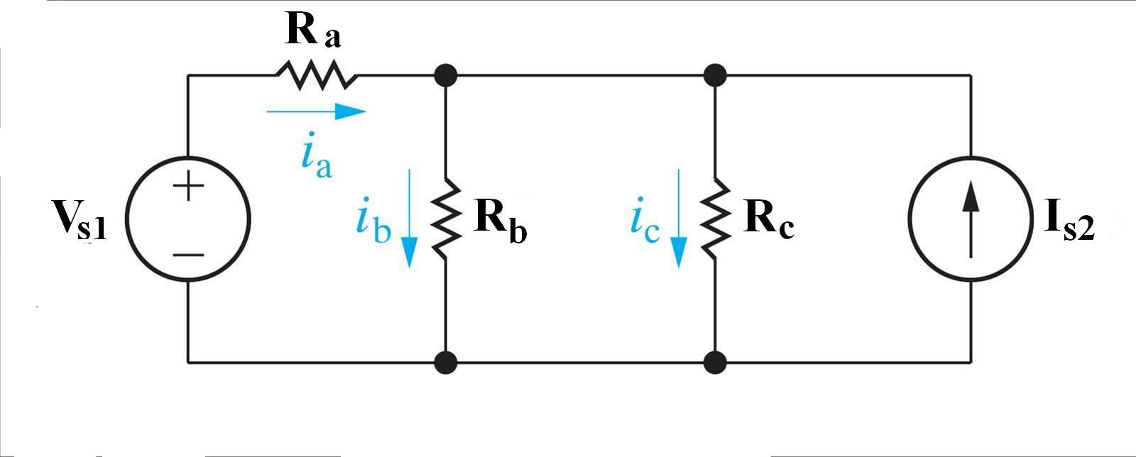 Solved Given that Vs1 is 70 V, Ra is 7 Ohm, Rb is 12 Ohm, Rc | Chegg.com