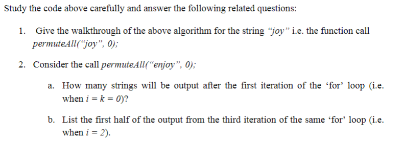 permutation of string
