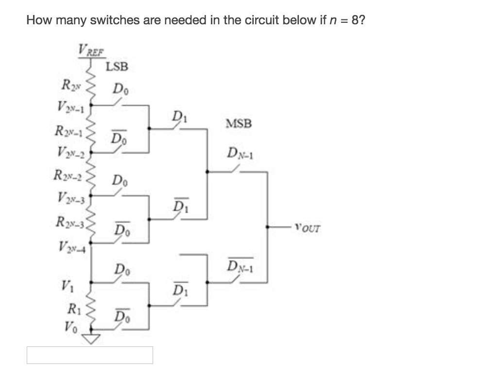 Solved How many switches are needed in the circuit below if